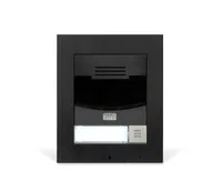2N IP Türstation IP Solo mit Kamera, Wandmontage, schwarz - App kompatibel: Ja - Schutzart: IP54 - Detailfarbe: Schwarz - Vandalenschutz: Nein - Anzahl Ruftasten: 1 - Integrierte Kamera: Ja
