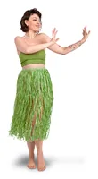 Partydeco Raffia Rock Hawaii Grün, 77 cm - Packungsgrösse: 1 Stück - Produkttyp: Partyaccessoire - Material: Bast - Detailfarbe: Grün - Motto: Sommer