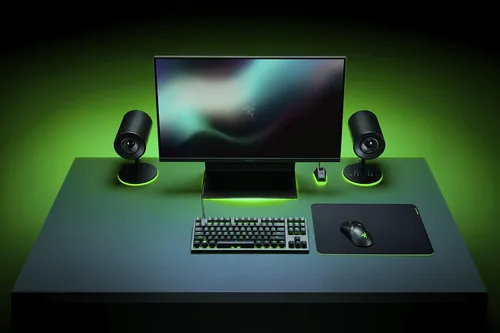 Razer Gaming-Mausmatte Gigantus V2 - Medium Schwarz - Tiefe: 275 mm - Breite: 360 mm - Detailfarbe: Schwarz - Form: Eckig - Höhe: 3 mm - Handgelenkauflage: Ja