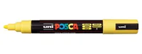 Uni Permanent-Marker POSCA 1.8-2.5 mm Gelb - Strichstärke: 2.5 mm - 1.8 mm - Verpackungseinheit: 1 Stück - Oberfläche: Karton - Metall - Kunststoff - Holz - Keramik - Stein - Glas - Textil - Papier - Set: Nein - Detailfarbe: Gelb - Eigenschaft-Stift: Lich