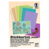 URSUS Stickkarton Pastell 10 Farben - Detailfarbe: Mehrfarbig - Produktart: Strickrahmen