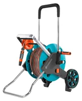 GARDENA Schlauchwagen AquaRoll M Easy Set - Schlauchlänge: 25 m - Produkttyp: Schlauchwagen