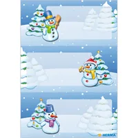HERMA Stickers gift stickers winter landscape, glittery