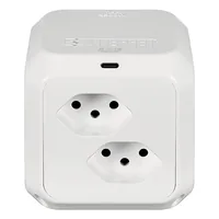 STEFFEN Steckdosenwürfel CUBE 8x T13 + 1x USB-C PD 18 W, Weiss - Einsatzgebiet: Indoor - Detailfarbe: Weiss - Kinderschutz: Nein - Steckertyp Ausgang: T13 - Schalter: Nein - Steckdosenanzahl: 8