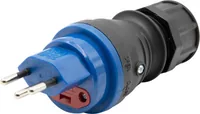 Brennenstuhl Stecker T13/3 Feinsicherung 10A, IP55 - Detailfarbe: Blau - Keine Angabe - Schwarz - Stromanschluss Seite A: T13 - Schalter: Nein - Stromanschluss Seite B: Schraubklemme - Typ: Montagestecker