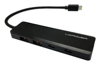 LC-Power LC-HUB-U3-4-C interface hub USB 3.2 Gen 2 (3.1 Gen 2) Type-A 10000 Mbit/s Black