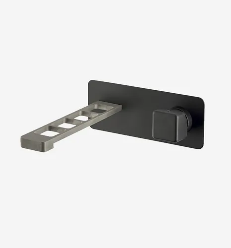 WEBERT Lavaboarmatur ONE-X EHM, Unterputz, Schwarz matt - Material: Stahl - Anschlussmass: 1/2 - Ausführung: Einhebelmischer - Produktfamilie: ONE-X